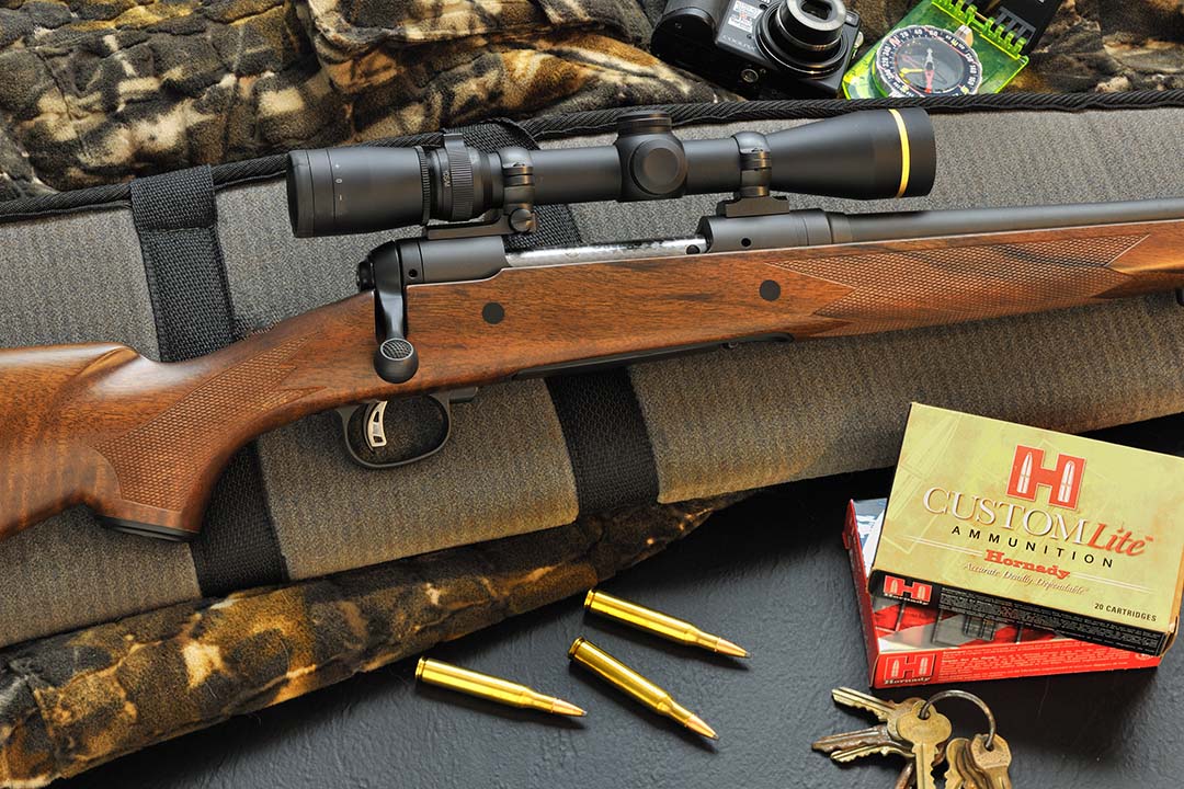 This is the Stan’s Savage Classic rifle in .270 Winchester. The scope is Leupold’s 2.5-8 X 36mm set in matte rings and bases to match the receiver.